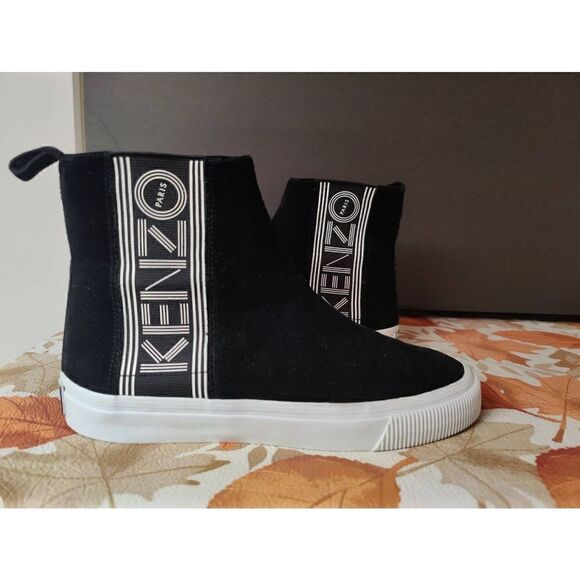 Kenzo High Top Sneakers Slip On Rare Size 39 Women's Size 7.5 - Picture 1 of 6